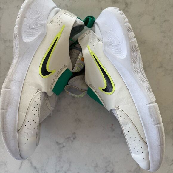 Nike Flex Runner 3 GS White Green Orange Kids Size 3.5 Running HF5745 - Picture 6 of 11